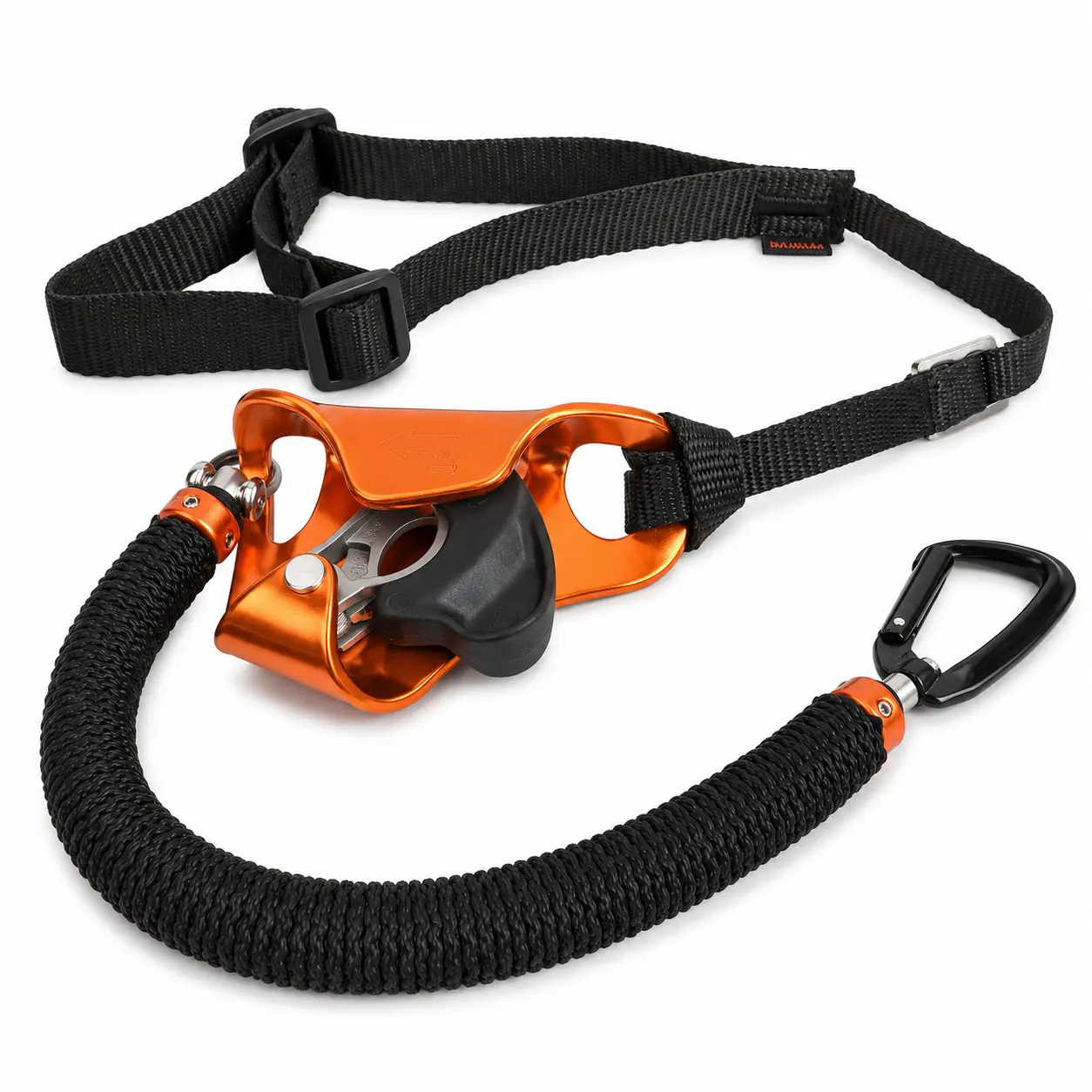 BARHAR Professional Grade Knee Climbing Ascender, Adjustable 90-100cm SRT Assist System, 5kN Aluminum Ascender for Arborist Tree Climbing & Rope Access, Climbing Ascender Ascenders