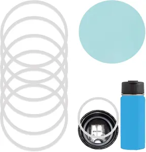6 PCS O Ring for HydroFlask Wide Mouth Lid, 2'' to 2.3'' Rubber Seal for Hydro Flask Lid, fit Hydroflask Gasket Replacement, 3 Sizes for Different Lids