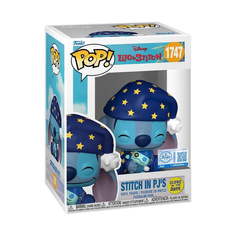Funko Pop Vinyl Figure Disney Lilo & Stitch Stitch In PJ's 1747