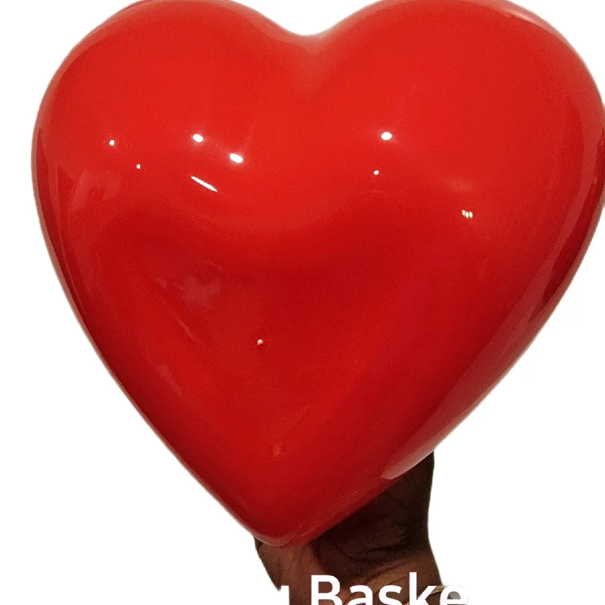 I Love You Heart Shaped Basket With Premium Candy, Roses and other items. Colorful Gift