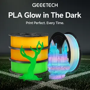 Geeetech Glow in The Dark PLA Filament , PLA Glow, 3D Printing Filament, Luminous PLA Filament 1.75mm Dimensional Accuracy +/- 0.02 mm, 1kg (2.2lbs), Fit Most FDM 3D Printers