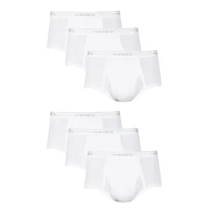 Hanes Men's White Brief Underwear 6-pack Multi Pack Comfortable Fit Soft Stretch Fabric Breathable 2252p6 Hanes Men's White Brief Underwear 6-pack Multi Pack Comfortable Fit Soft Stretch Fabric Breathable 2252p6