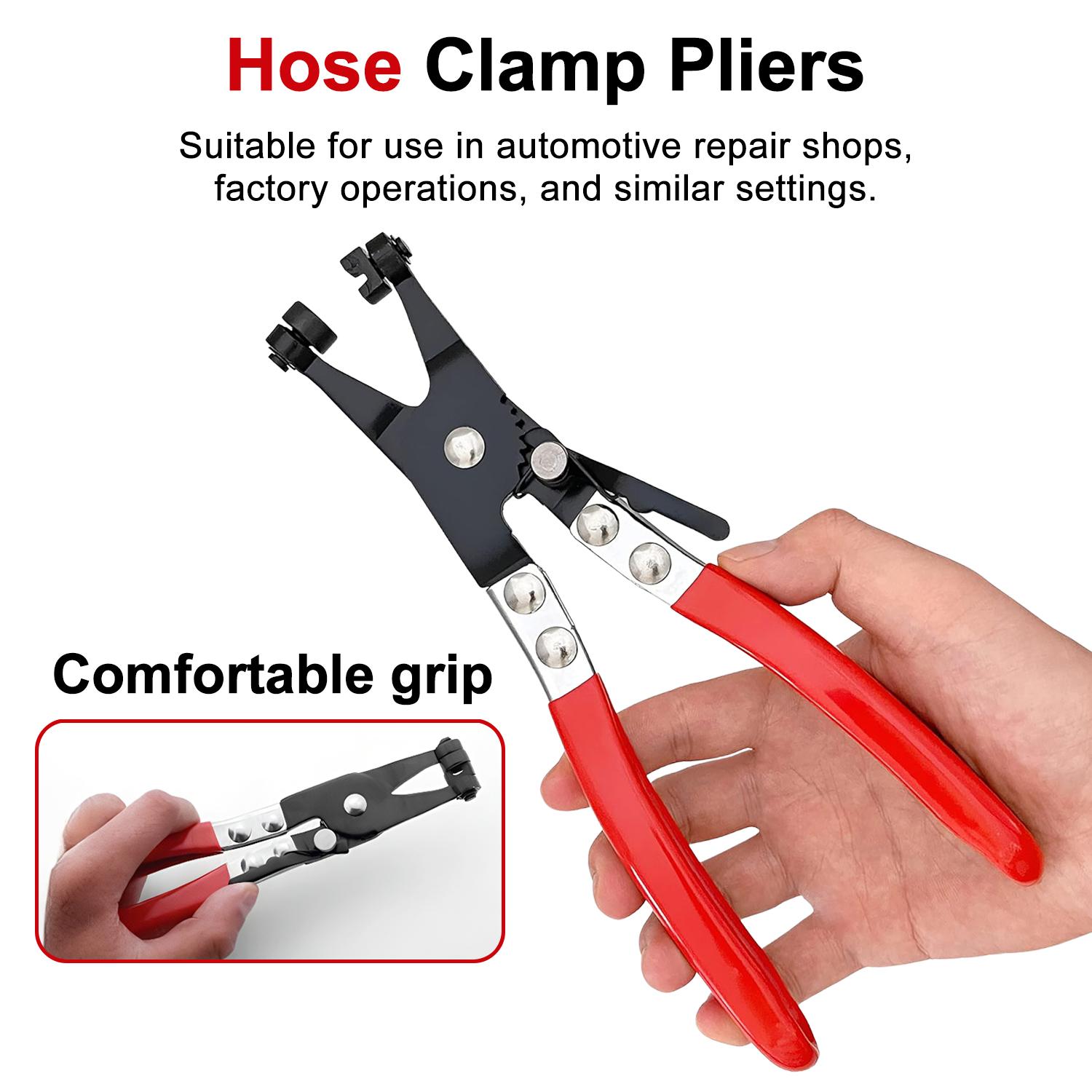 Auto Repair Plier,Hose Clamp Pliers Heavy Duty Hose Clamp Tool with Locking Device and Non-Slip Handle Removal and Installation Tool for Ring-Type and Flat-Band Hose Clamps Auto Repair Plier,Hose Clamp Pliers Heavy Duty Hose Clamp Tool with Locking Device and Non-Slip Handle Removal and Installation Tool for Ring-Type and Flat-Band Hose Clamps