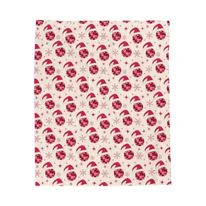 Cozy Christmas Velveteen Plush Blanket, Holiday Throw Gift, Plush Snowman Blanket, Warm Winter Decor, Festive Home Accessory