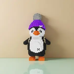 6853 pieces of adorable little penguin 3D puzzle building toys, Building Blocks Model, room desktop decorations, creative toys, and room decorations, suitable as holiday gifts for birthdays, Halloween, Valentine's Day, Christmas, and Christmas Eve.