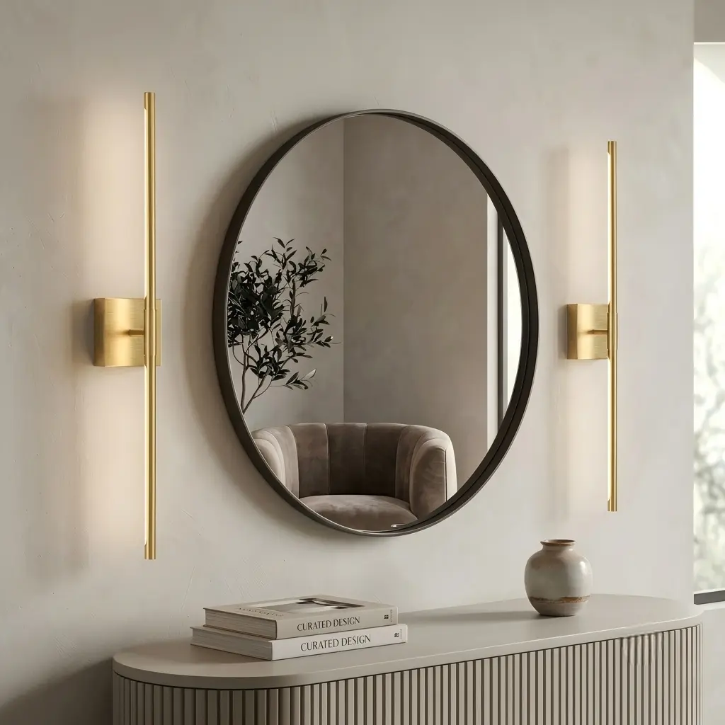 2-Pack Contemporary Gold Metal Rechargeable Wall Sconces - 10000 mAh Cordless LED Home Decor Lights, No Visible Cords, Adjustable Height, 350° Aim Control Rotating Fixture for Bathroom Mirrors, Entryway, Home Decor Light, Vanity Setup