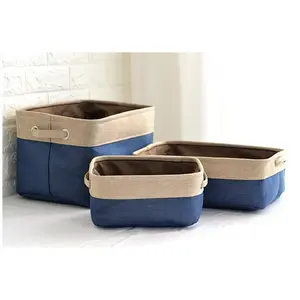 Nordic Fabric Storage Box Without Cover Imitation Cotton And Linen Folding Storage Box