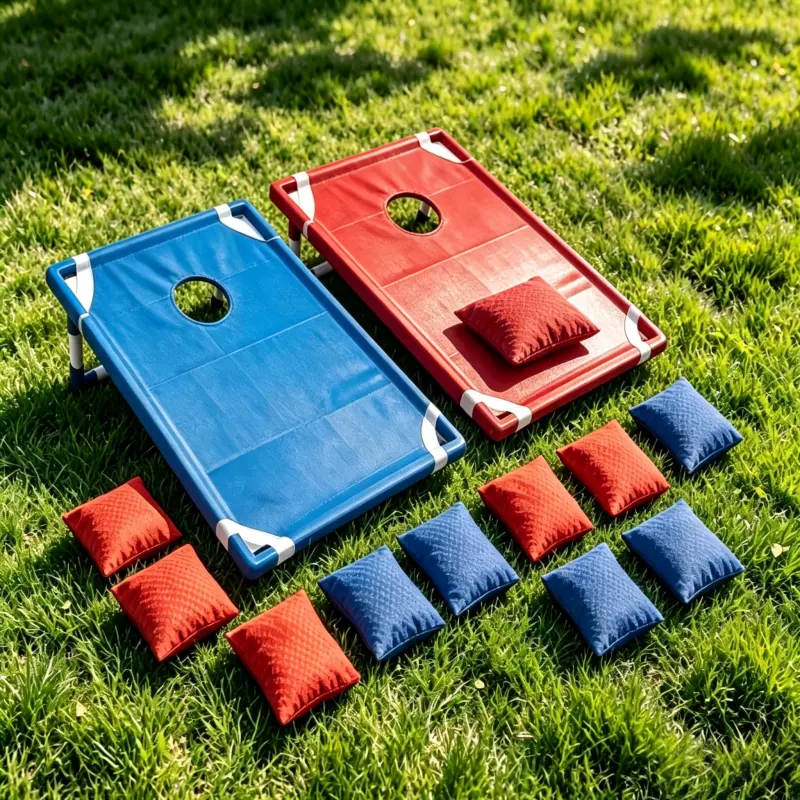Portable Beanbag Game Set with 2 Game Boards and 12 Beanbags, Indoor/Outdoor Throwing Game Set—Perfect for Backyard Games, Party Games, and Family Interaction—Great for Halloween, Christmas, and Thanksgiving Gifts