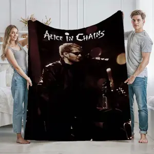 Fashionable Quilts Alice in Chains Member Heat Transfer Blanket decorative sofa cover picnic camping blanket nap leisure bedspread