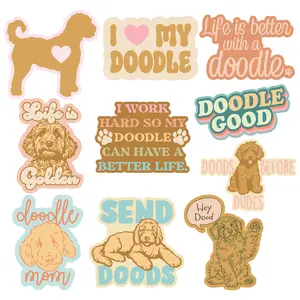 Doodle Sticker Extra Large Stickers Funny Dog Lover Adhesives with Memes Funny Stickers with Colorful Graphic Decals Funny Dog Multi - Doodle Sticker Extra Large Stickers Funny Dog Lover Adhesives with Memes Funny Stickers with Colorful Graphic Decals Funny Dog Multi -