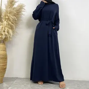 6597# nida long sleeves closed abayas basic abaya premium