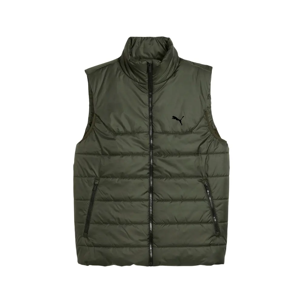 PUMA Mens Essentials Padded Vest Athletic Outerwear Casual - Green