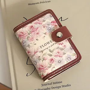 Floral Pattern Casual Card Holder, Travel Card Holder, Multi-card Slot Card Case, Large Capacity Multicard Holder for Driver's License, Business Card, and Other Documents, Credit Card Organizer