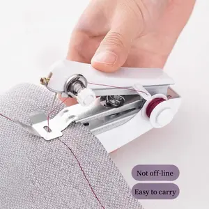 Portable Mini Handheld Sewing Machine Set, Compact Size Quick Stitch Tool for Fabric and Clothing Repair, No Power Needed, Durable Construction Design