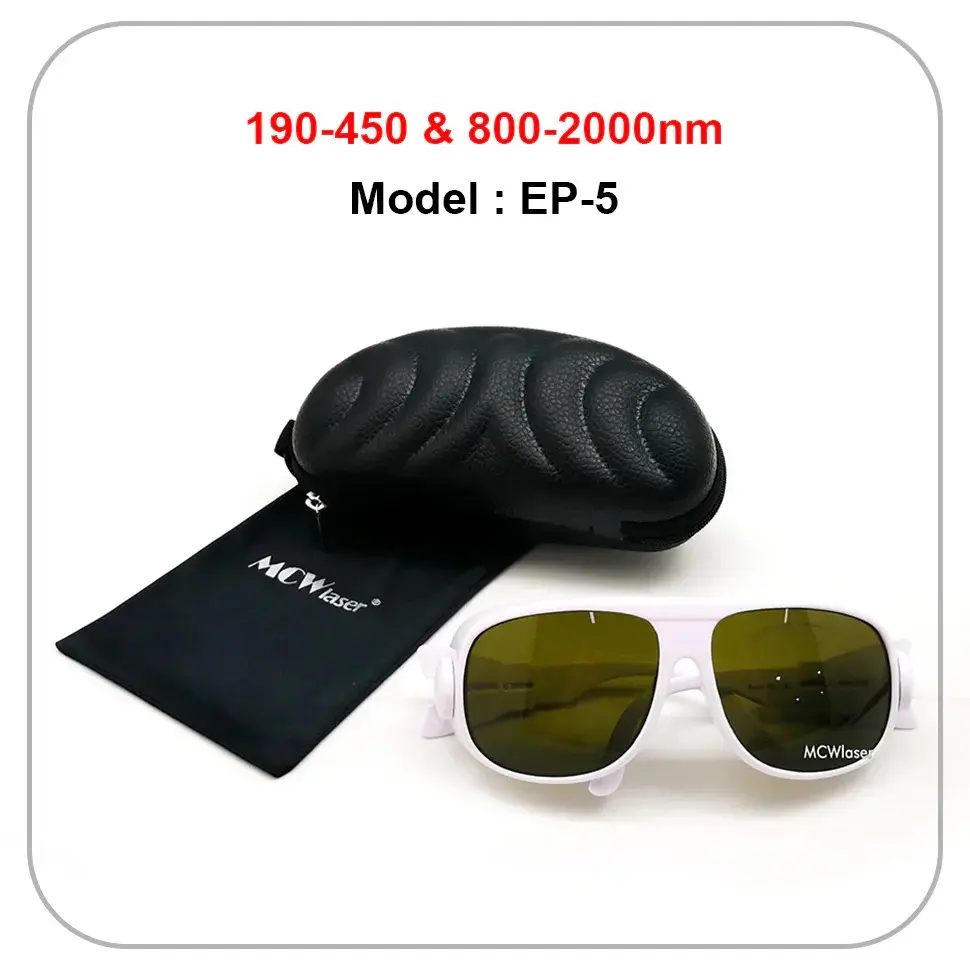 Professional Laser Safety Goggles for IPL Beauty & Industrial Fiber Welding/Cutting. Multi-Wavelength Protection (190-540nm to 2000nm), OD5+- OD7+ CE Certified PC Eyewear. Anti-Glare, Lightweight, Fits Aesthetic Clinics, Lab & Factory Workers