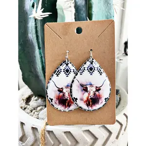 Tribal Longhorn Earrings