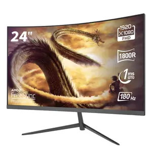 24" Curved FHD Gaming Motion | 180Hz + 1ms | Dual Ports | IPS Panel | HDR Ready | Built-in Sound | 100% sRGB | VESA