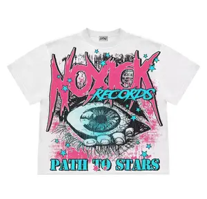 Men's T Shirt Y2k Quirky Street Trend Hip Hop Print High Street Casual Oversized Round Neck Short Sleeve Men's Women's Loose Top