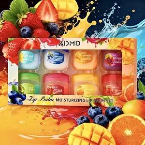Fruit-flavored lip gloss, overnight lip balm, tinted lip balm, and moisturizing lip mask—perfect as Christmas gifts, compact and portable.