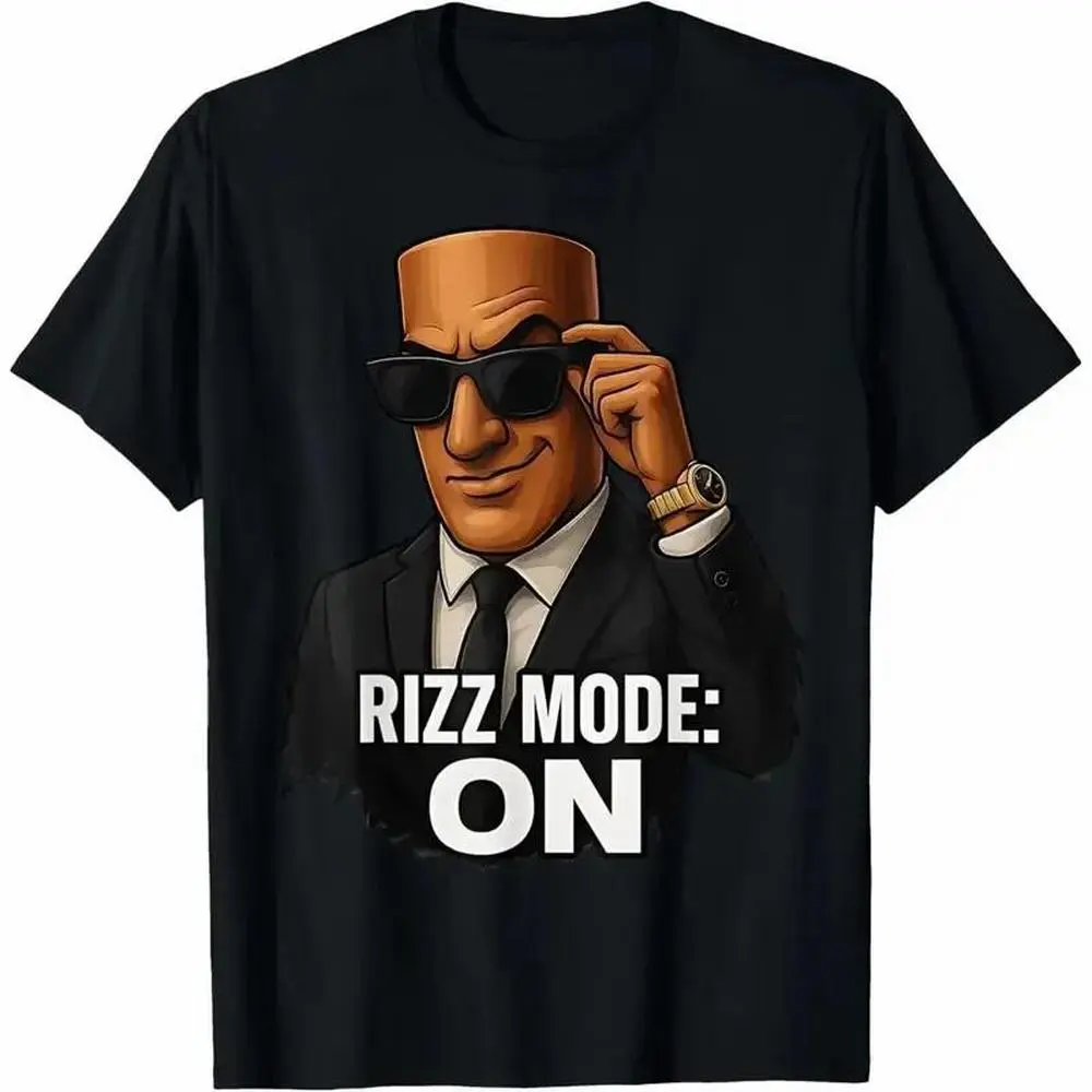 Tung Sahur Rizz Mode Activated Italian Brainrot Meme T-Shirt, 100% Premium Cotton Graphic Tee Casual Classic