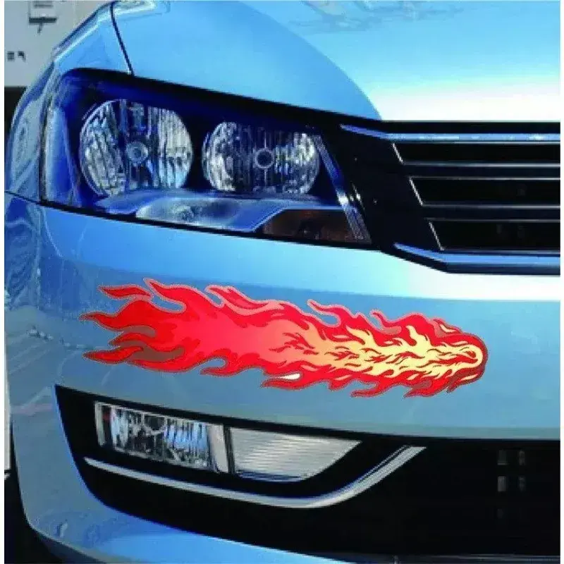 Universal Auto motorcycle Flame sticker waterproof Bumper scratch cover Flame Decal New styling Car decoration