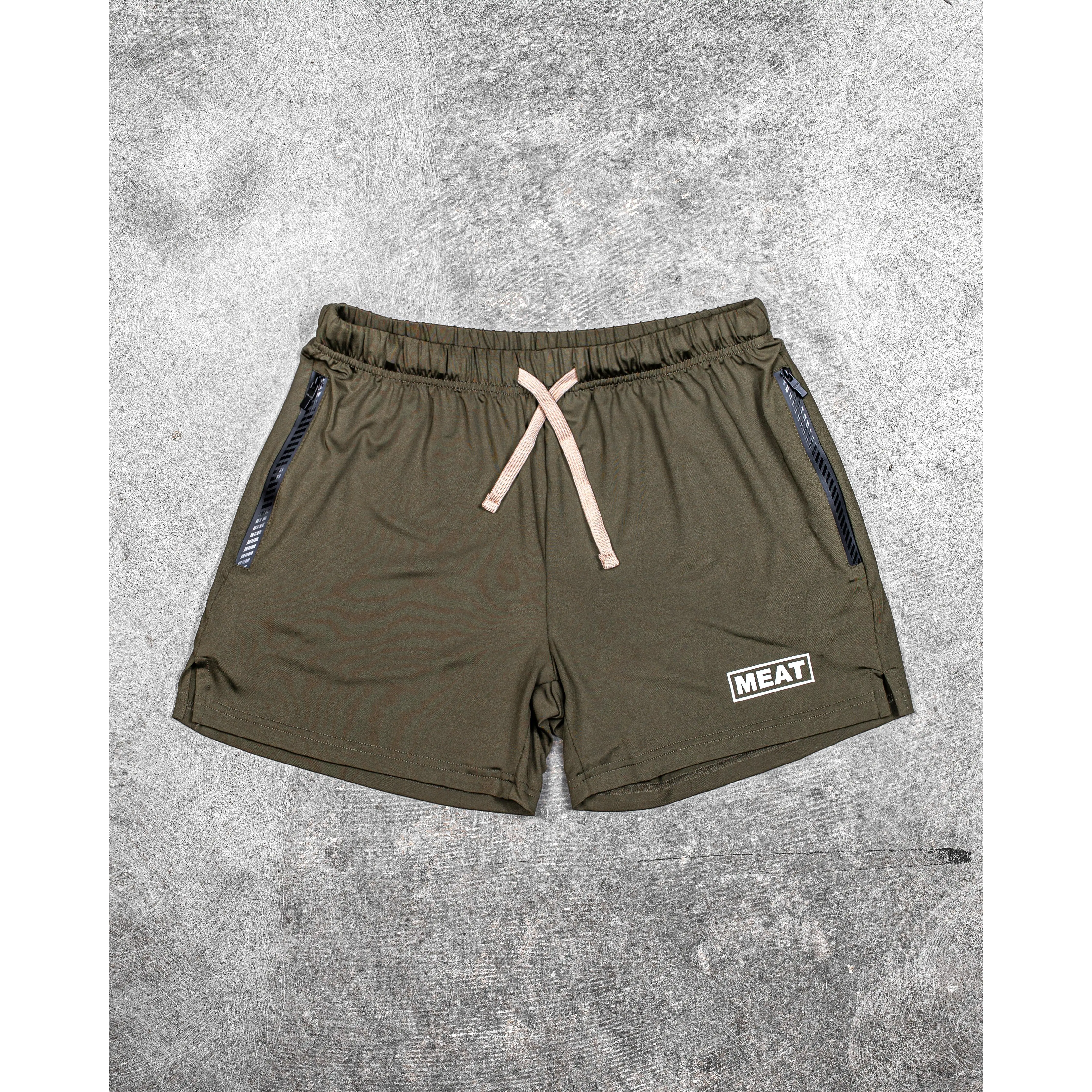 SQUATTING SHORTS – RETRO / JUNIPER GREEN