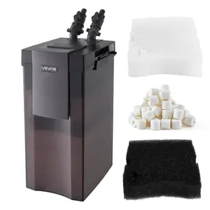 【FathersDayGift】VEVOR 528GPH Canister Filter, 5-Stage External Aquarium Filter with Powerful Pump, Water Circulation Cleaning Machine with Media for Large Fish Tanks and Aquariums Up to 150 Gallons, for Freshwater