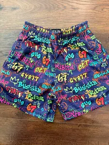 WILEY SAVE BRAND Man's 67 Printed Breathable High Street Men's Summer Mesh Shorts 100% Polyester Quick Dry Elastic Waist Unique Design for Youth Fashion Menswear