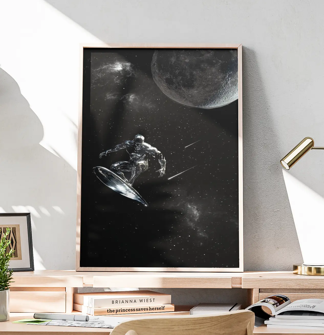Silver Surfer" Space Sci-Fi Poster | Themed Wall Art Print