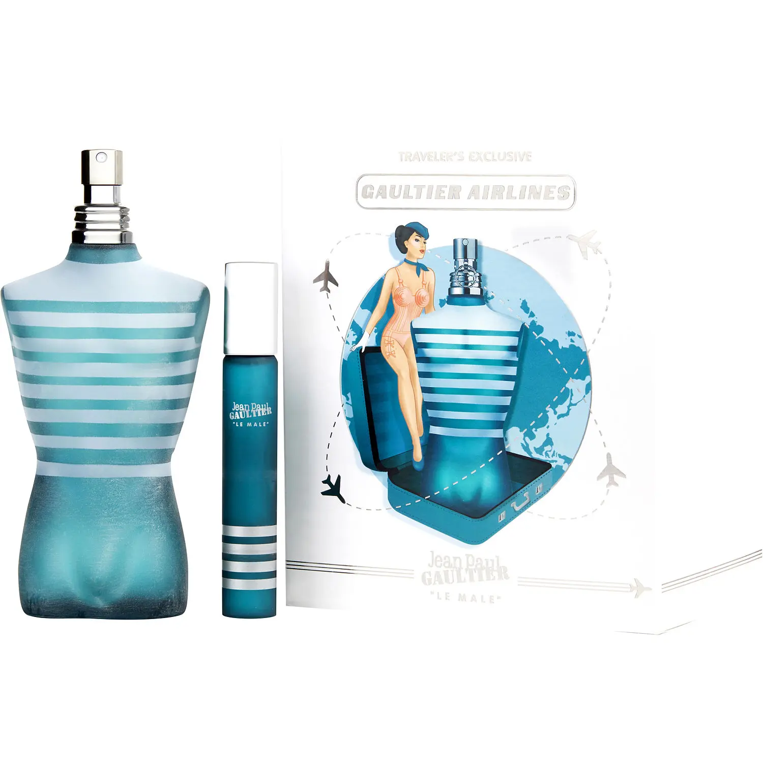 Jean Paul Gaultier Men's Eau de Toilette Fragrance Set - 4.2 Oz Spray, 0.68 Oz Travel Spray (Limited Travel Offer) Jean Paul Gaultier Men's Eau de Toilette Fragrance Set - 4.2 Oz Spray, 0.68 Oz Travel Spray (Limited Travel Offer)