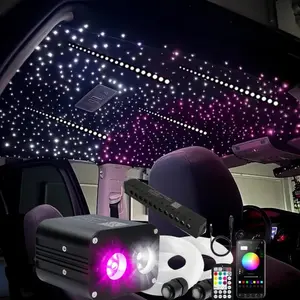 Twinkle 20W Dual Color Starlight Headliner Kit 1000 Stars + 120 Shooting Stars,  LED Fiber Optic Star Ceiling Light for Car Roof Luxury Car Interior Light with Bluetooth APP Control Music Modes, 1120 Pieces Fibers 9.8ft
