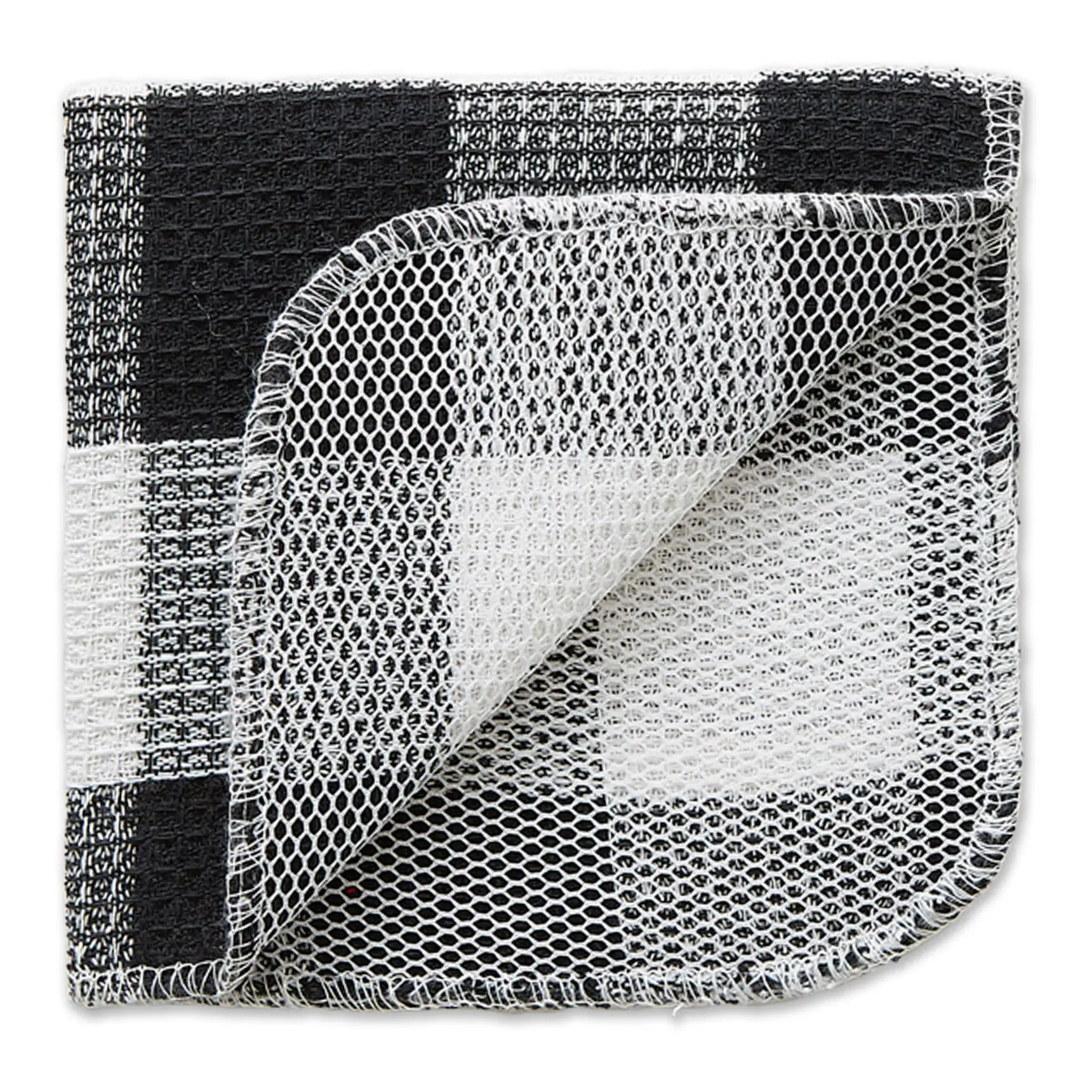 Design Imports Set of 6 Buffalo Check Scrubbershcloths