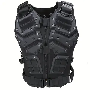 TF3 Tactical Vest for Outdoor Sports CS Games and Training - High-Density Sponge Fabric EVA Material Adjustable Straps MOLLE System Chest Protector