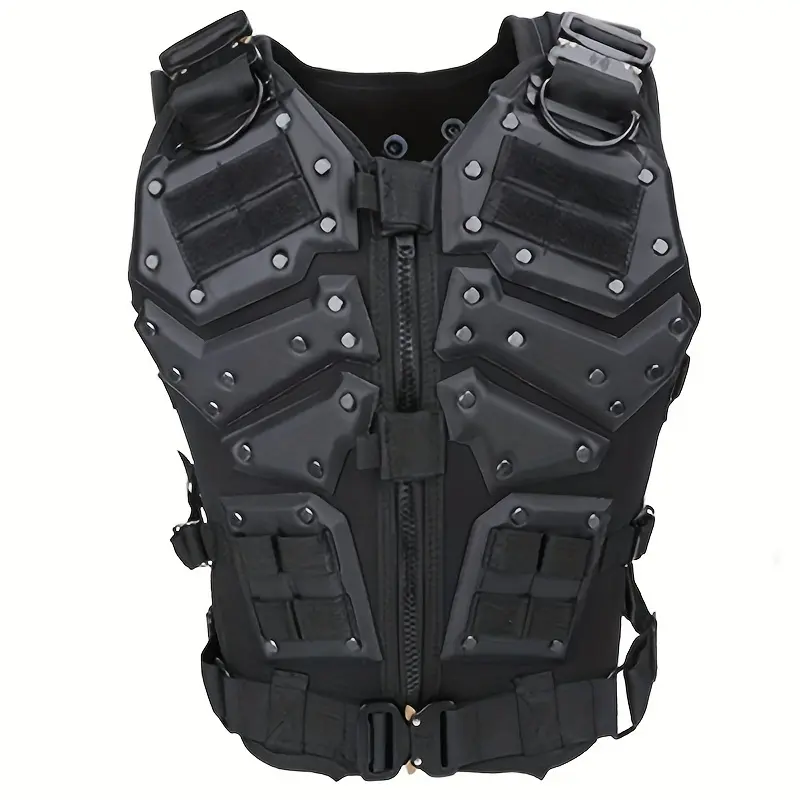 TF3 Tactical Chest Protector - Tactical Chest Vest, High-Density Sponge Fabric, EVA Foam, Adjustable Straps, MOLLE System, Unisex Protective Equipment for CS Gaming, Outdoor Training