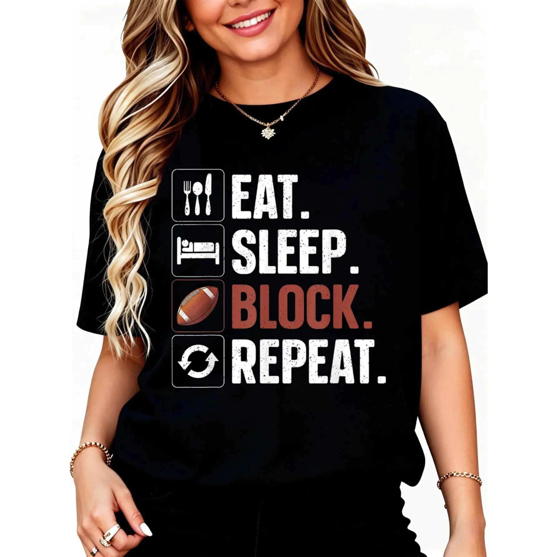 Lineman Art for Men Women Football Player Offensive Lineman T-Shirt Unisex Cotton Clothing Streetwear