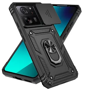 For Xiaomi 13T 5G Case Car Magnetic Ring Holder Armor Shockproof Coque for Xiaomi 13 13T Pro Lens Protect Cover for Redmi 13C