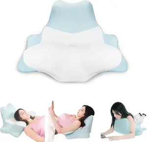 Cervical Neck Memory Foam Pillow, Ergonomic Cervical & Lumbar Support, Soft Comfortable  Organic Cotton Contour Bed Pillow for gamer，Father's Day Gift
