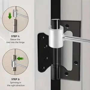 1pc Double Head Door Hinge Repair Spanner, Adjusting Door Hinge Wrench, Hinges Repair Wrenches, Spanners for Round Bolt, Hand Tools, Door Hardware