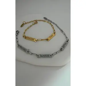 AvaRose Custom Mini Name Bar Bracelet