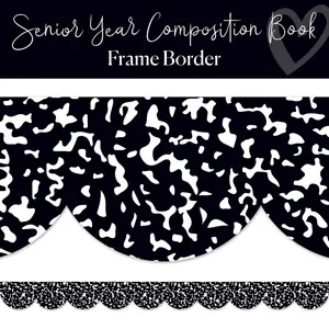 Senior Year Composition Notebook Bulletin Board Border