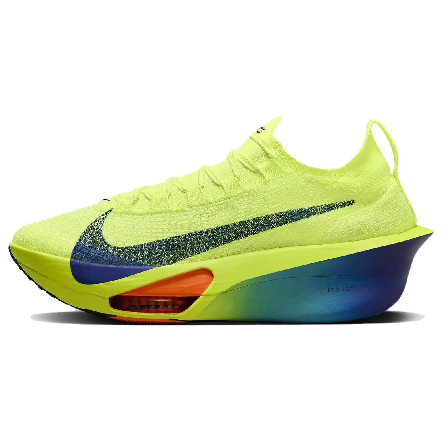 Nike Air Zoom Alphafly Next 3 Volt Concord Cushioned Breathable Low Top Running Shoes Men's Green FD8311-700
