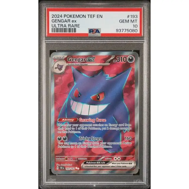 Gengar ex #193 - [Graded PSA 10] SV05: Temporal Forces (TEF)