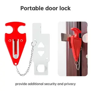 Fuers KERUI Wireless Alarm Security Door Lock, 120dB Alarm Stopper, 3 Sensitivity Levels, Anti-Slip Wedge for Home & Travel, Portable US-Model Home Security Accessory