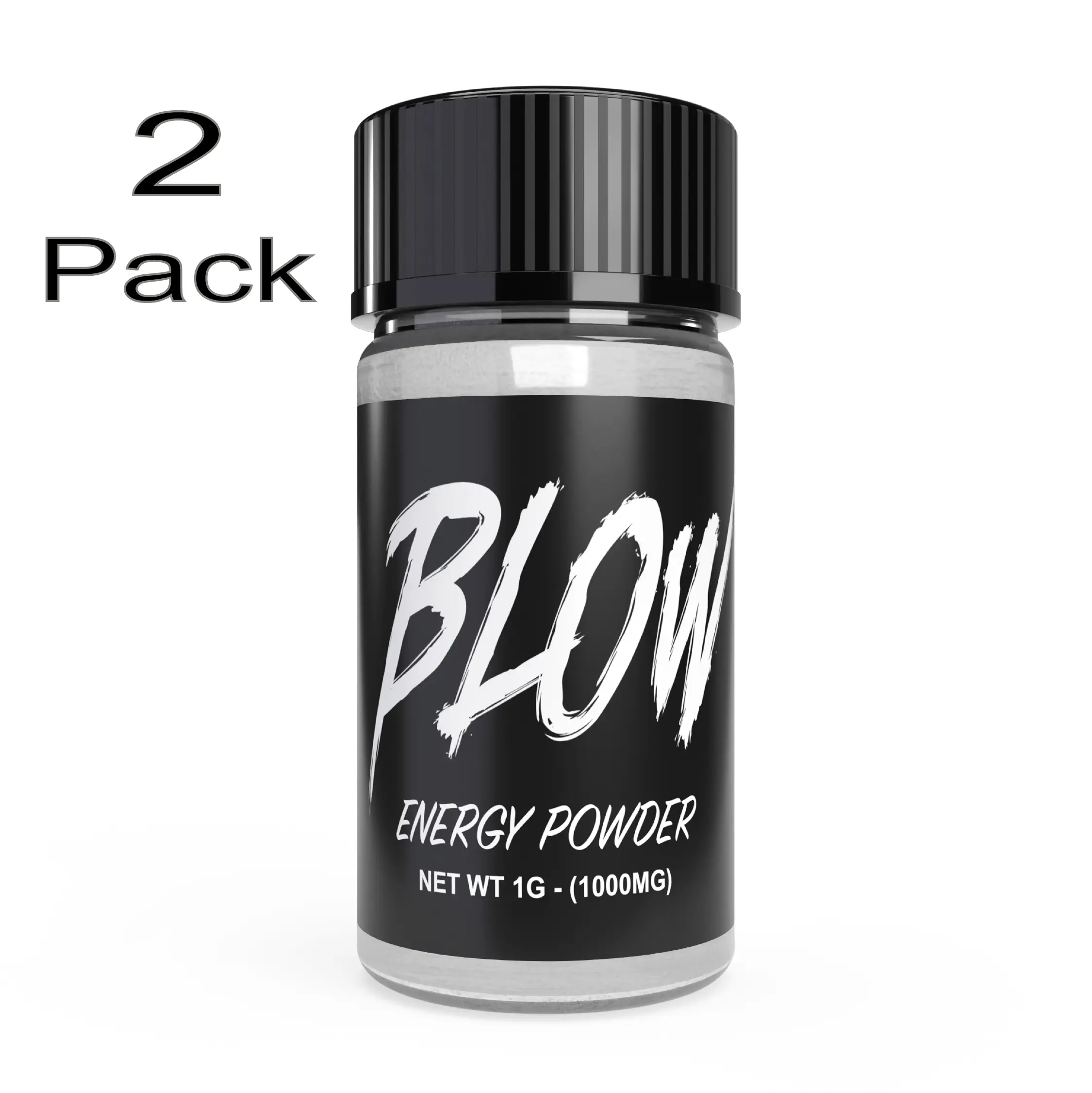 Blow Energy Powder - 1g - 2 Pack - (400MG Caffeine Per Container) Energy Supplement Healthcare Fitness