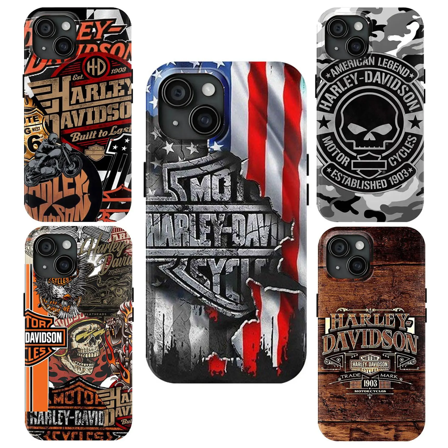 Flag Punk Style Halei 250th Anniversary Commemorative Themed Phone Case Anti-Drop, Anti-Fingerprint For IPhone 17-11, Pro Max, Pro Plus, and Samsung S26-22 Protection Safety