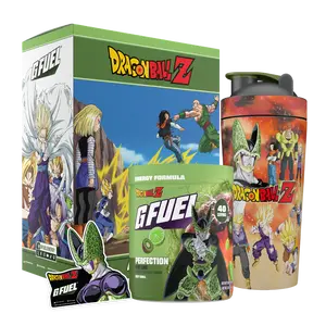 G FUEL Energy Formula | Perfection Collector's Box | Kiwi Lime | Collectible Box and Dragon Ball Z: Perfection Tall Stainless Steel Shaker Cup
