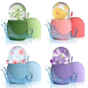 Summer Ice Roller Massager for Face, Eyes and Neck Naturally Conditioning and Skin Care,De-Puff Eye Bags,Reduce Migraine Pain,Reusable Massage Silicone Ice Cube Mold