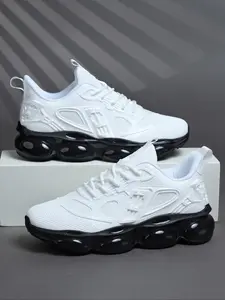Men's Daily Air Cushion Casual Shoes Trainer, Sneaker, Lightweight Durable Breathable Comfort, All Season Commute Footwear, Sporty Style, Sports Shoes, Walking Shoes