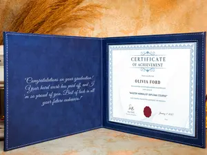 Personalized Diploma Holder, Elegant Leather Certificate Holder, Celebrate Success in Style, Unique, Personalized, Timeless Gift, Diploma Cover, Graduation Gift, License Holder, Engraved Diploma Holder, Leather Diploma Holder