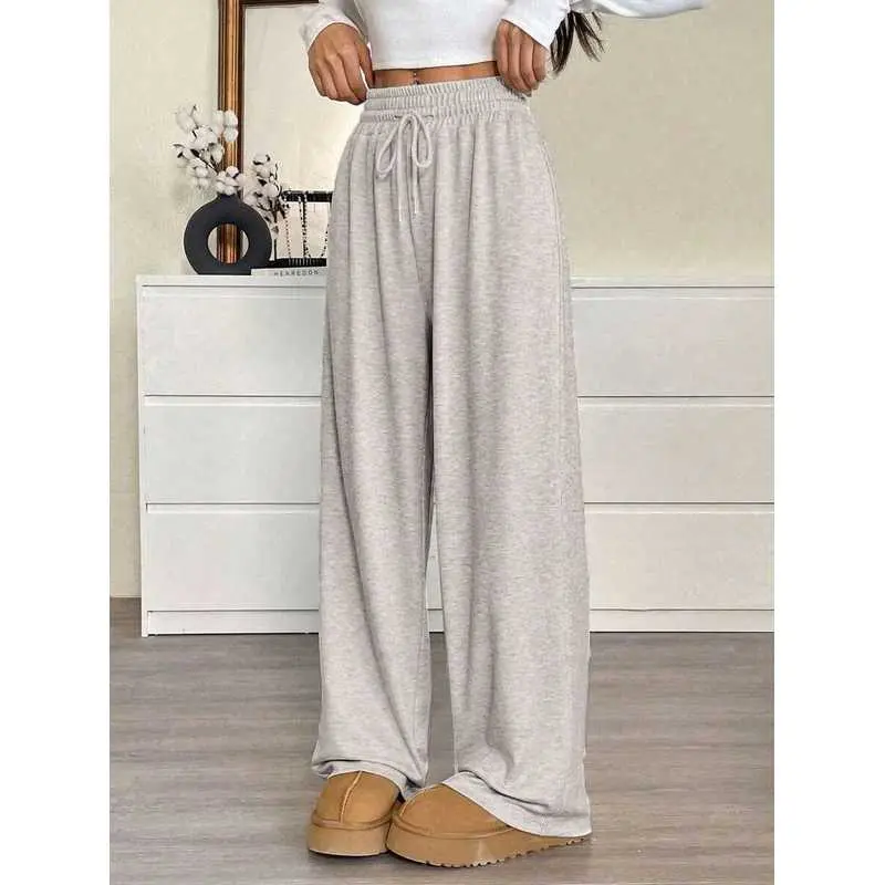 Women's Casual Drawstring Waist Loose Knot Bottoms - Summer Business Casual Cargo Pants, Dry Clean Pants for Graduation, Teacher Fit, Leg